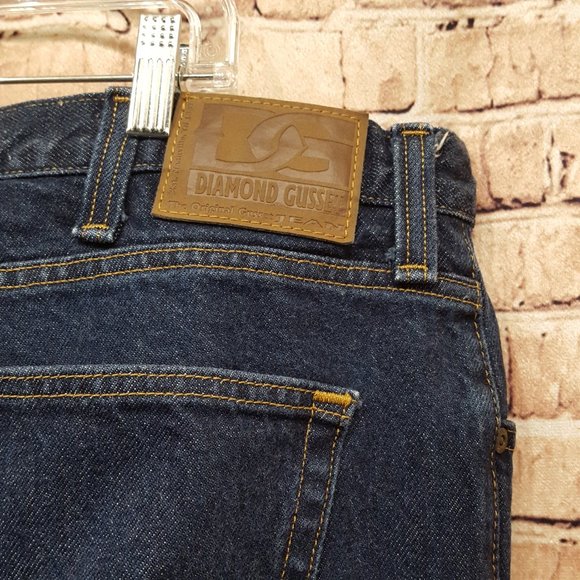 Diamond Gusset Jeans Size 44x33 EUC - Picture 10 of 12
